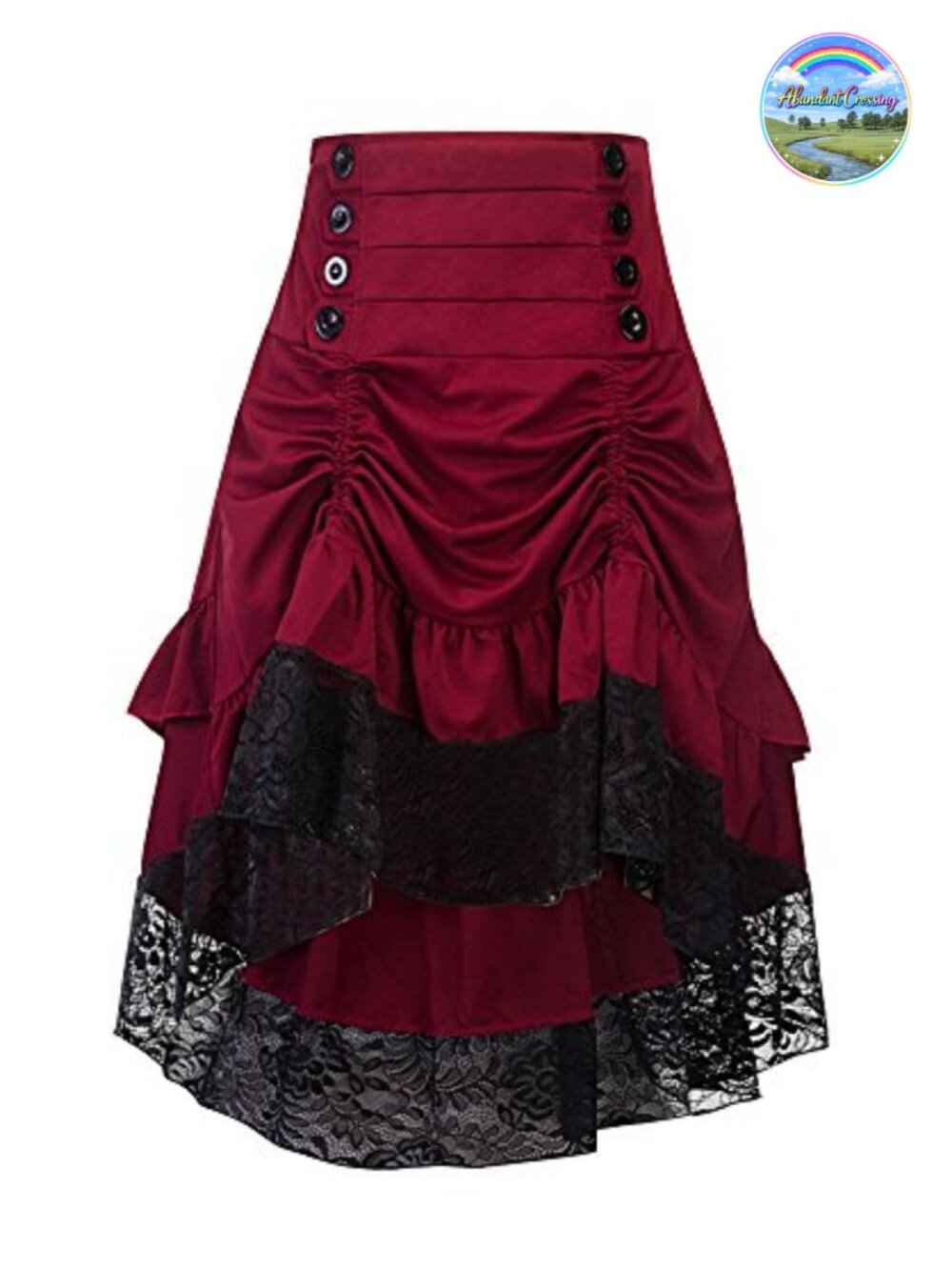 Sorrica Lace Steampunk High Low Skirt Victorian Gothic Cosplay